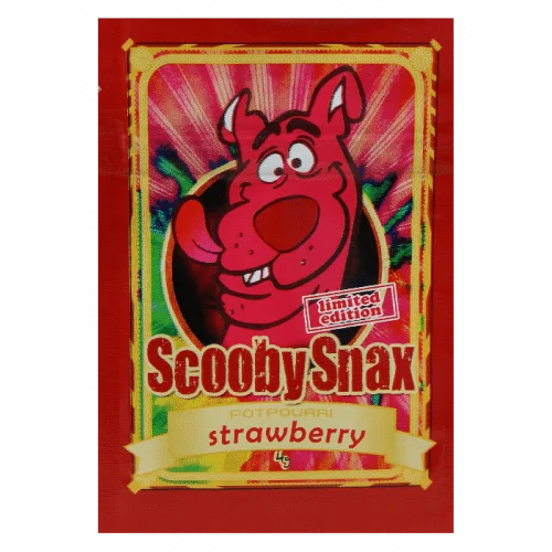 ScoobySnaxStrawberry_4g Scooby Snax Strawberry Herbal Incense 4G – Premium Fruity Blend
